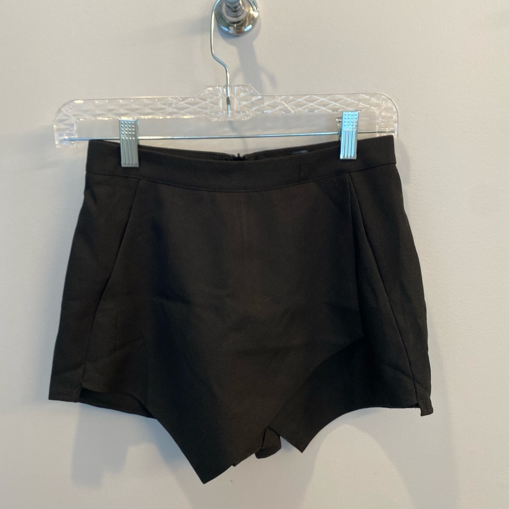 Missguided Black Envelope Skirt